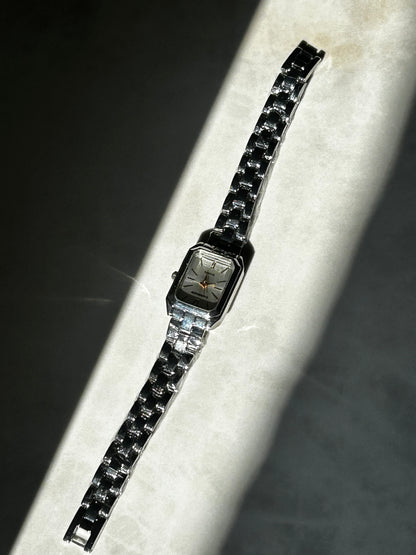 צמיד מוכסף מוזהב מרובע